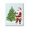 Stupell Industries Snowy Santa Claus Tree Scenery Canvas Wall Art